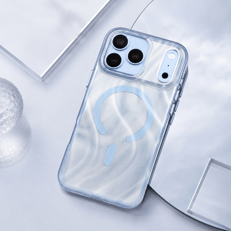 Apple iPhone 18 Pro Kılıf M-safe Şarj Özellikli Mutural Glow Desert Serisi Kapak - 1