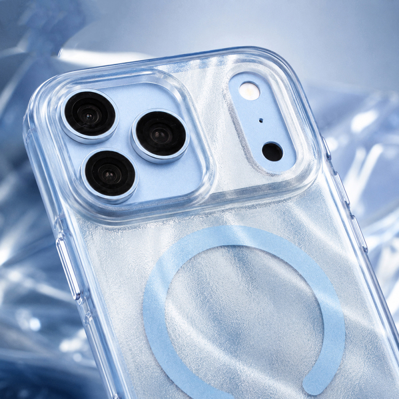 Apple iPhone 18 Pro Kılıf M-safe Şarj Özellikli Mutural Glow Desert Serisi Kapak - 6