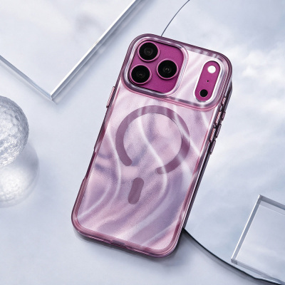 Apple iPhone 18 Pro Kılıf M-safe Şarj Özellikli Mutural Glow Desert Serisi Kapak - 2