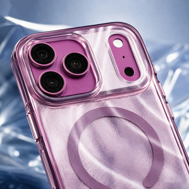 Apple iPhone 18 Pro Kılıf M-safe Şarj Özellikli Mutural Glow Desert Serisi Kapak - 11