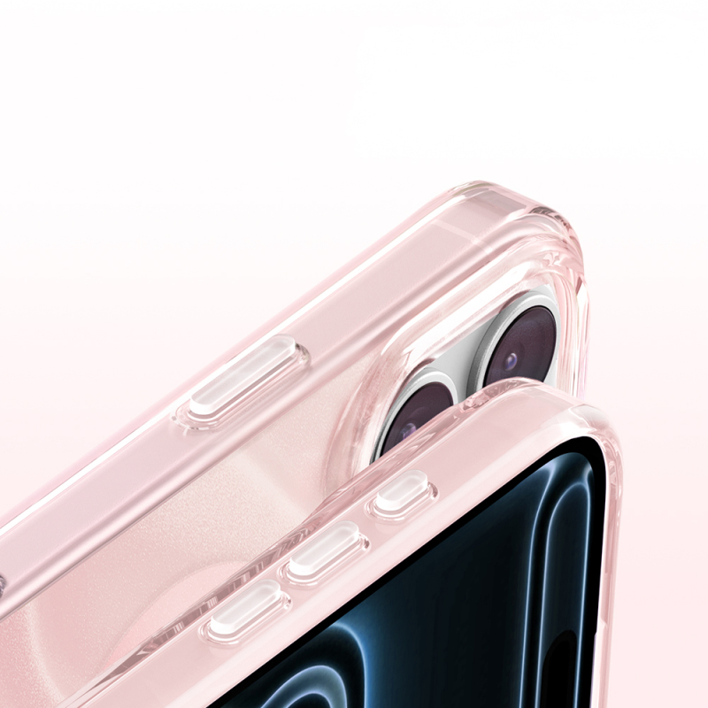 Apple iPhone 18 Pro Kılıf M-Safe Şarj Özellikli Orjinal Swarovski Taşlı Zore Paris Rovix Sert PC Kapak - 19