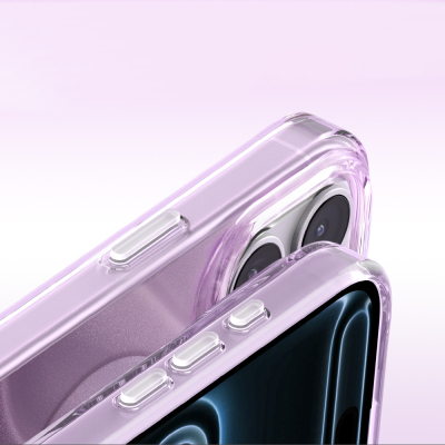 Apple iPhone 18 Pro Kılıf M-Safe Şarj Özellikli Orjinal Swarovski Taşlı Zore Paris Rovix Sert PC Kapak - 28