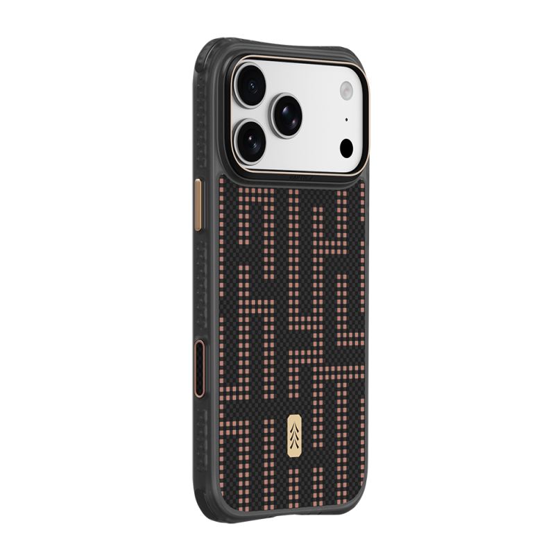 Apple iPhone 18 Pro Kılıf M-safe Şarj Özellikli Raptic Aramid Dual Grid Serisi Karbon Kapak - 8