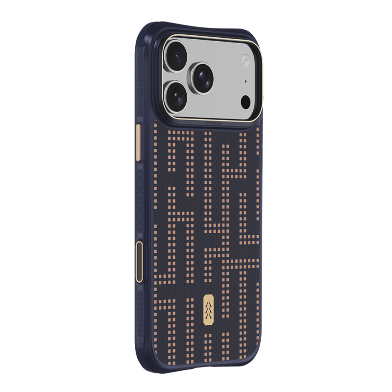 Apple iPhone 18 Pro Kılıf M-safe Şarj Özellikli Raptic Aramid Dual Grid Serisi Karbon Kapak - 9