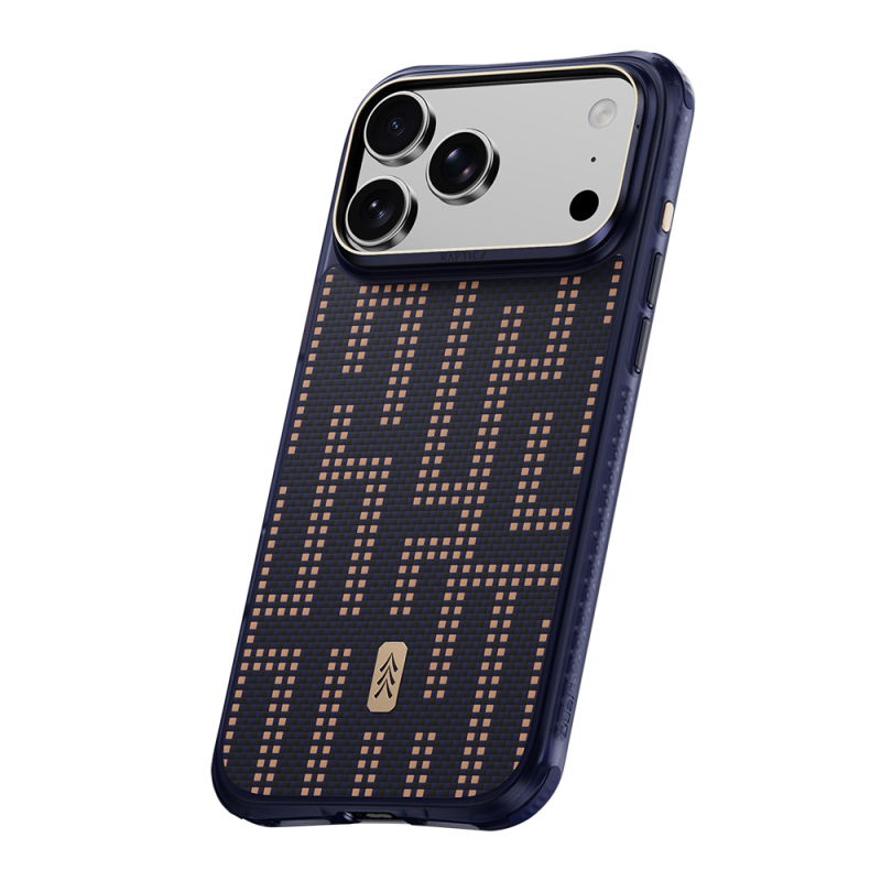Apple iPhone 18 Pro Kılıf M-safe Şarj Özellikli Raptic Aramid Dual Grid Serisi Karbon Kapak - 6
