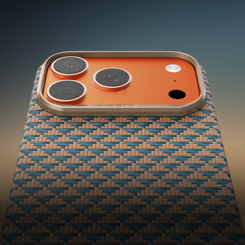 Apple iPhone 18 Pro Kılıf M-safe Şarj Özellikli Raptic Aramid Skin Origin Serisi Karbon Kapak - 7