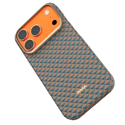 Apple iPhone 18 Pro Kılıf M-safe Şarj Özellikli Raptic Aramid Skin Origin Serisi Karbon Kapak - 11