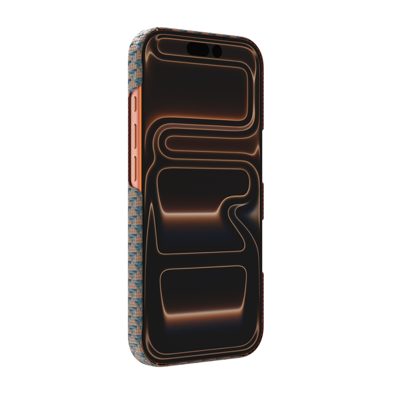 Apple iPhone 18 Pro Kılıf M-safe Şarj Özellikli Raptic Aramid Skin Origin Serisi Karbon Kapak - 23