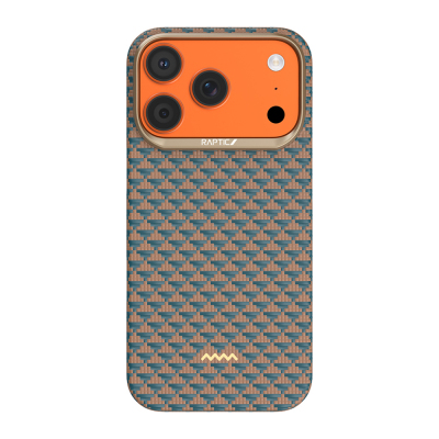 Apple iPhone 18 Pro Kılıf M-safe Şarj Özellikli Raptic Aramid Skin Origin Serisi Karbon Kapak - 3