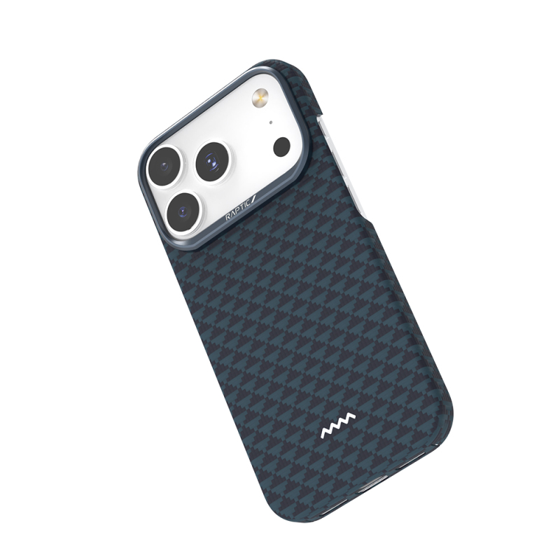 Apple iPhone 18 Pro Kılıf M-safe Şarj Özellikli Raptic Aramid Skin Origin Serisi Karbon Kapak - 35