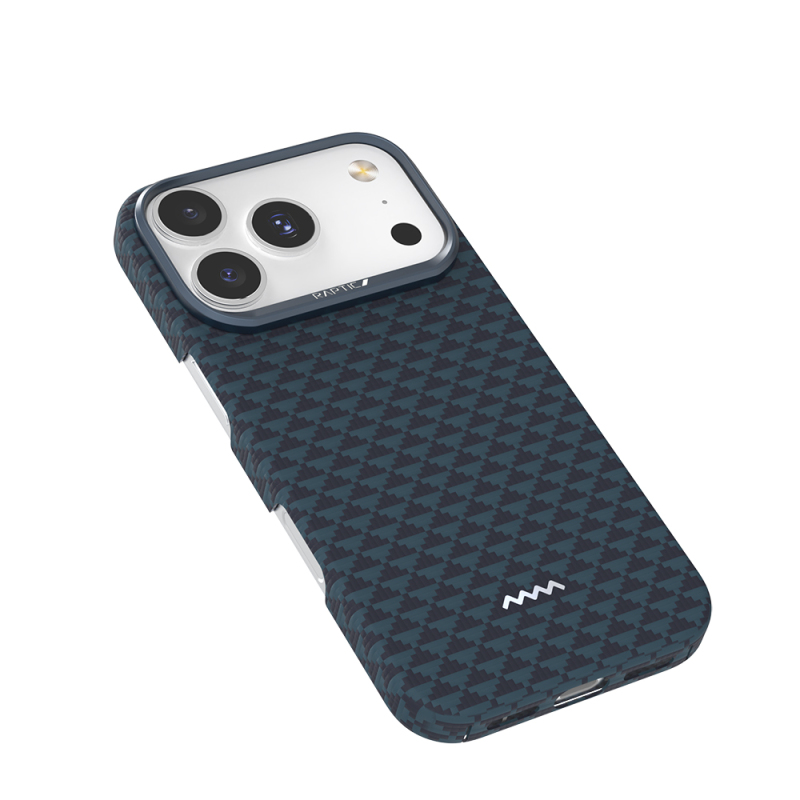 Apple iPhone 18 Pro Kılıf M-safe Şarj Özellikli Raptic Aramid Skin Origin Serisi Karbon Kapak - 8