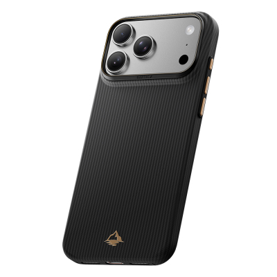 Apple iPhone 18 Pro Kılıf M-safe Şarj Özellikli Raptic Aramid Skin Reynis Serisi Karbon Kapak - 3