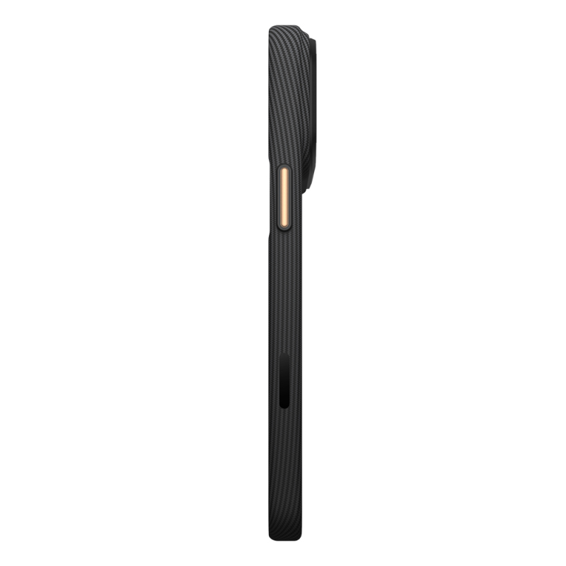 Apple iPhone 18 Pro Kılıf M-safe Şarj Özellikli Raptic Aramid Skin Reynis Serisi Karbon Kapak - 5
