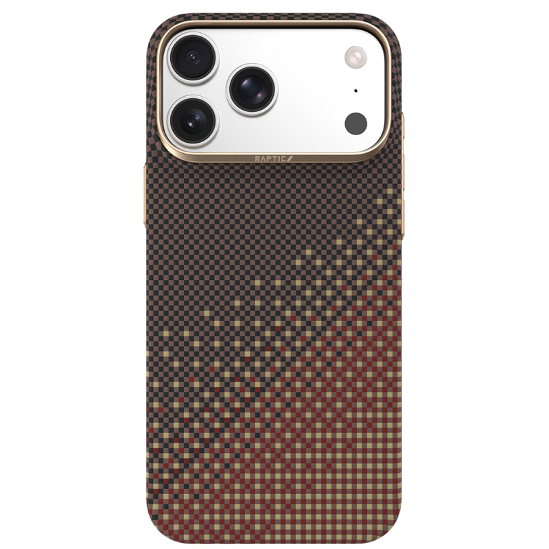 Apple iPhone 18 Pro Kılıf M-safe Şarj Özellikli Raptic Aramid Skin Serenity Serisi Karbon Kapak - 1