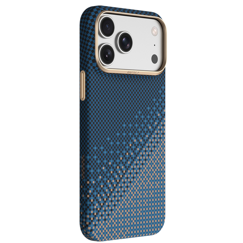 Apple iPhone 18 Pro Kılıf M-safe Şarj Özellikli Raptic Aramid Skin Serenity Serisi Karbon Kapak - 4