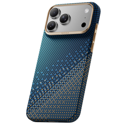 Apple iPhone 18 Pro Kılıf M-safe Şarj Özellikli Raptic Aramid Skin Serenity Serisi Karbon Kapak - 6