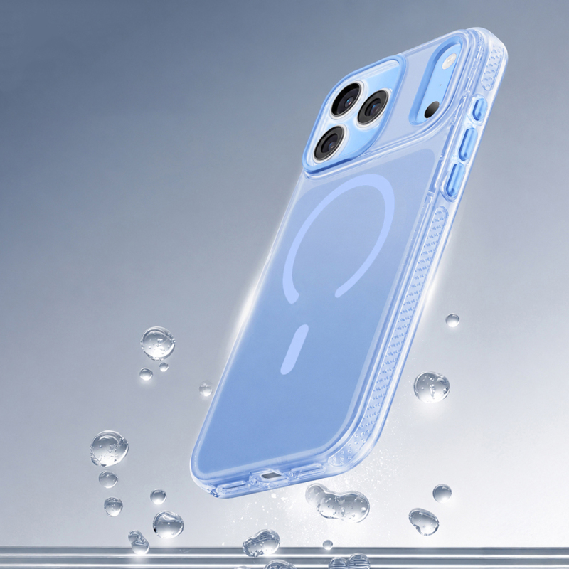 Apple iPhone 18 Pro Kılıf M-safe Şarj Özellikli Sararmaya Karşı Dayanıklı Mutural Icesense Serisi Kapak - 5