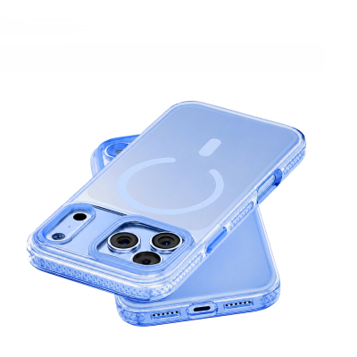 Apple iPhone 18 Pro Kılıf M-safe Şarj Özellikli Sararmaya Karşı Dayanıklı Mutural Icesense Serisi Kapak - 6