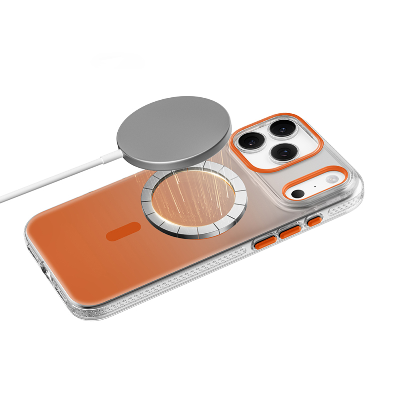 Apple iPhone 18 Pro Kılıf M-safe Şarj Özellikli Sararmaya Karşı Dayanıklı Mutural Icesense Serisi Kapak - 11