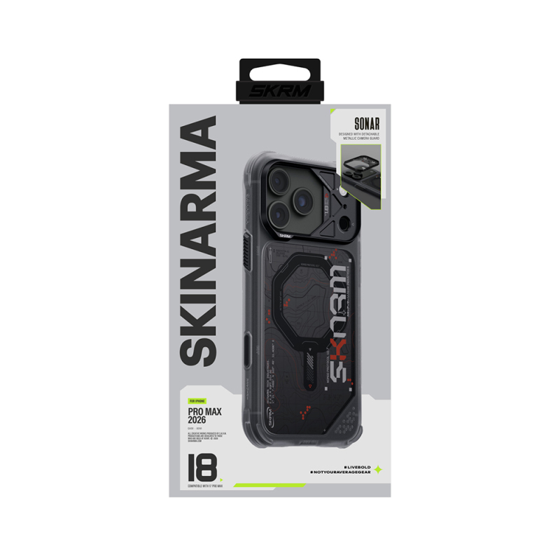 Apple iPhone 18 Pro Kılıf M-safe Şarj Özellikli Skinarma Sonar Kapak - 3