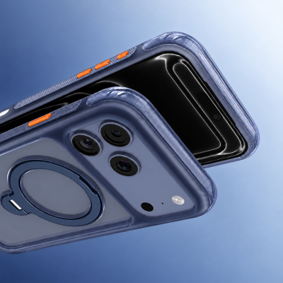 Apple iPhone 18 Pro Kılıf M-safe Şarj Özellikli Standlı Airbag Tasarımlı Mutural Air Shield Serisi Kapak - 26