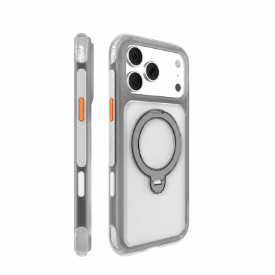 Apple iPhone 18 Pro Kılıf M-safe Şarj Özellikli Standlı Airbag Tasarımlı Mutural Air Shield Serisi Kapak - 5