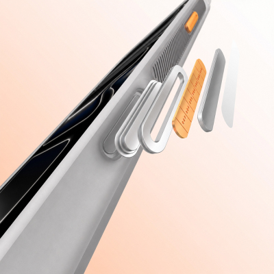 Apple iPhone 18 Pro Kılıf M-safe Şarj Özellikli Standlı Airbag Tasarımlı Mutural Air Shield Serisi Kapak - 28