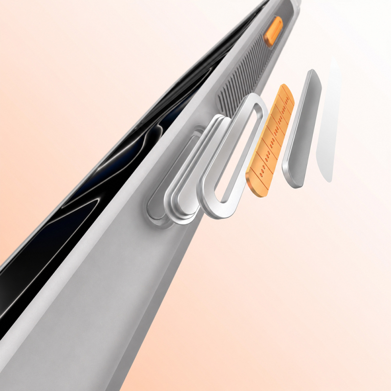 Apple iPhone 18 Pro Kılıf M-safe Şarj Özellikli Standlı Airbag Tasarımlı Mutural Air Shield Serisi Kapak - 28
