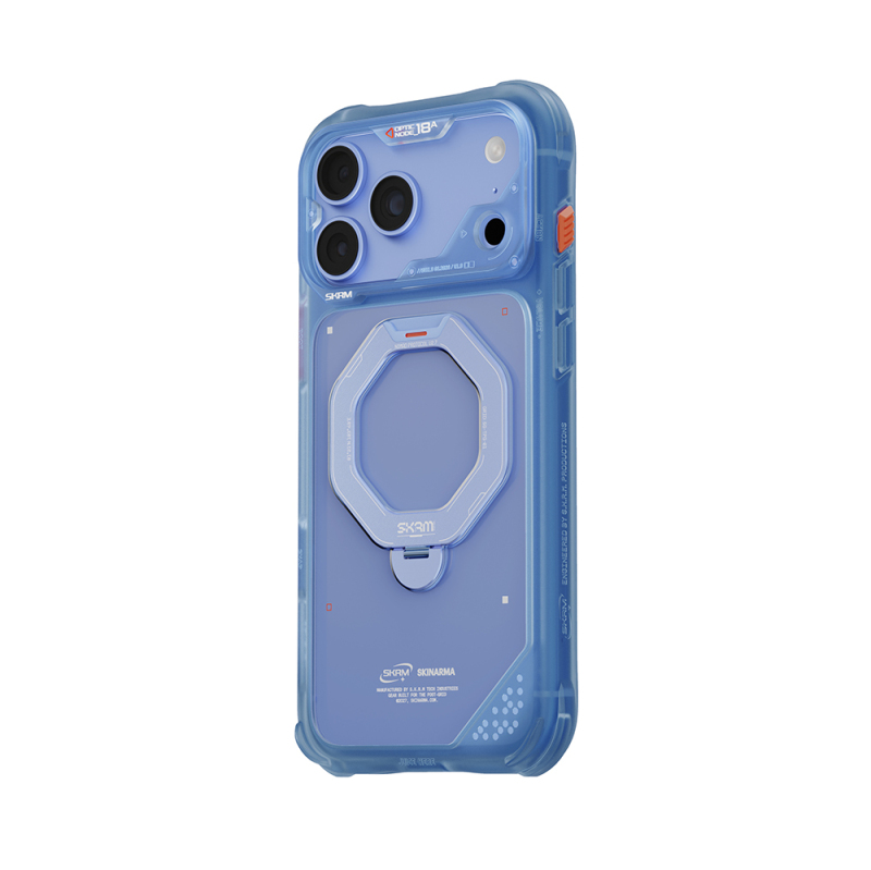 Apple iPhone 18 Pro Kılıf M-safe Şarj Özellikli Standlı Skinarma Saturn Kapak - 8