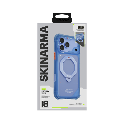 Apple iPhone 18 Pro Kılıf M-safe Şarj Özellikli Standlı Skinarma Saturn Kapak - 15