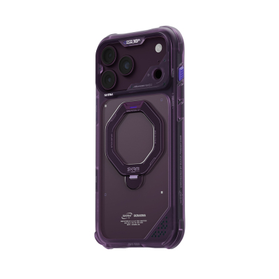 Apple iPhone 18 Pro Kılıf M-safe Şarj Özellikli Standlı Skinarma Saturn Kapak - 19