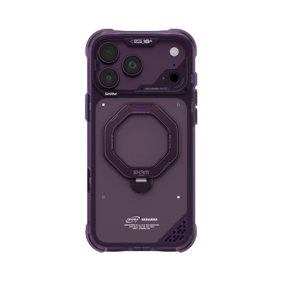 Apple iPhone 18 Pro Kılıf M-safe Şarj Özellikli Standlı Skinarma Saturn Kapak - 20