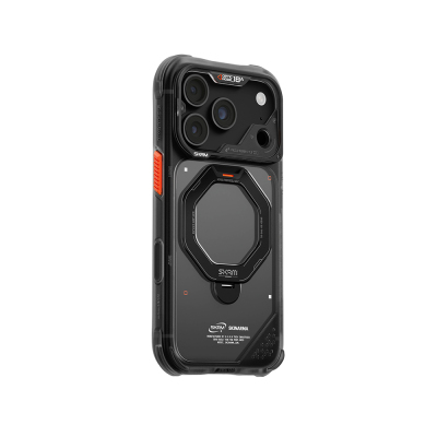 Apple iPhone 18 Pro Kılıf M-safe Şarj Özellikli Standlı Skinarma Saturn Kapak - 3