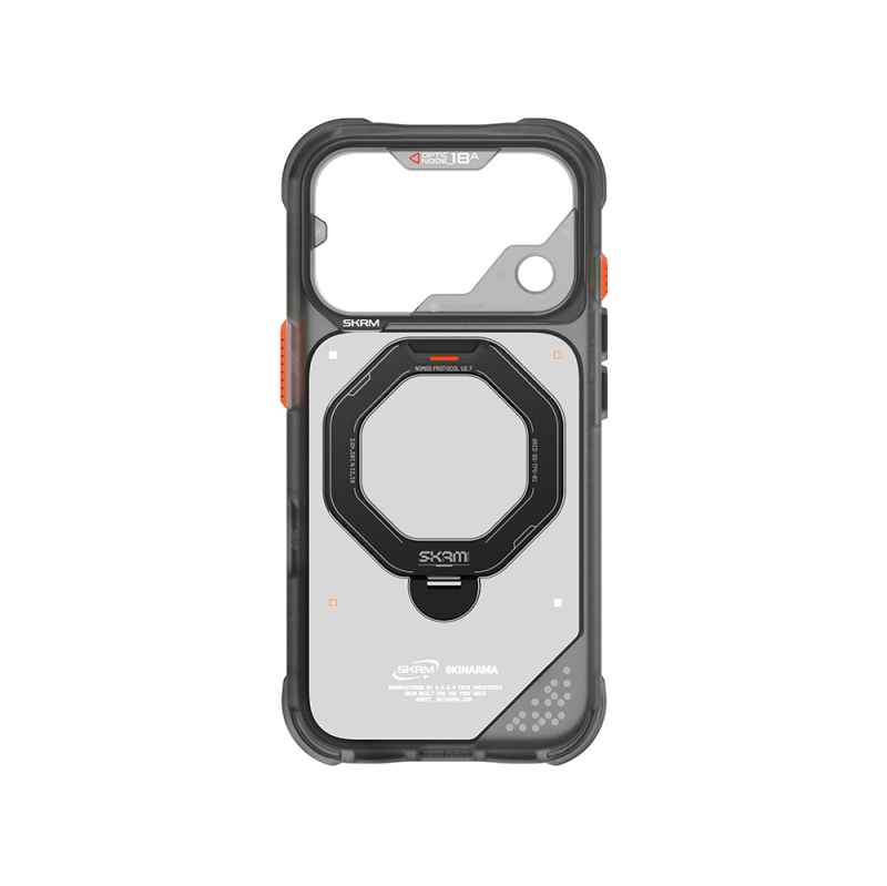 Apple iPhone 18 Pro Kılıf M-safe Şarj Özellikli Standlı Skinarma Saturn Kapak - 29