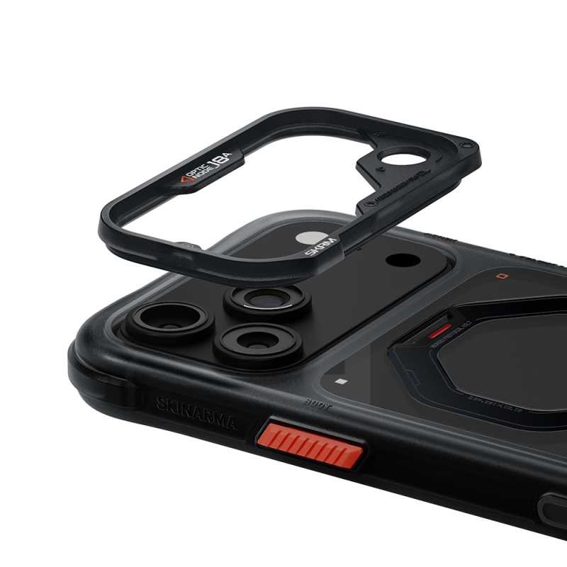 Apple iPhone 18 Pro Kılıf M-safe Şarj Özellikli Standlı Skinarma Saturn Kapak - 35