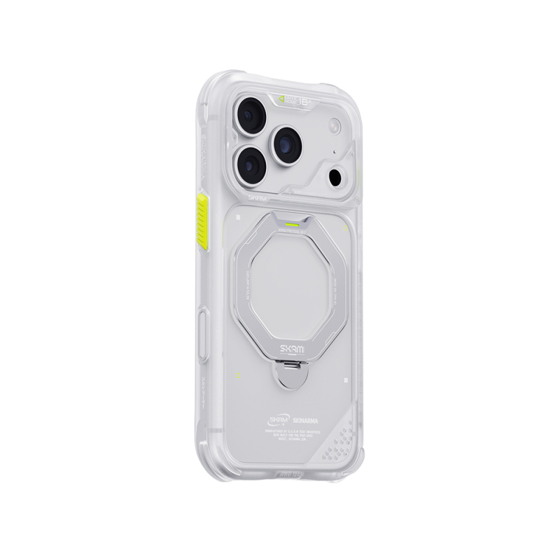 Apple iPhone 18 Pro Kılıf M-safe Şarj Özellikli Standlı Skinarma Saturn Kapak - 4