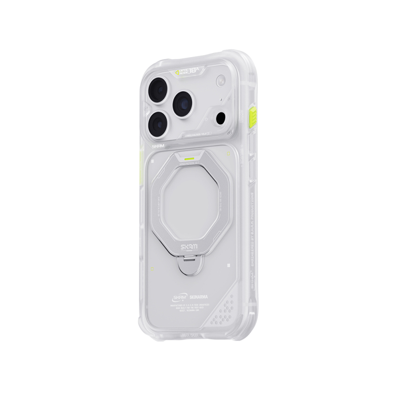 Apple iPhone 18 Pro Kılıf M-safe Şarj Özellikli Standlı Skinarma Saturn Kapak - 36