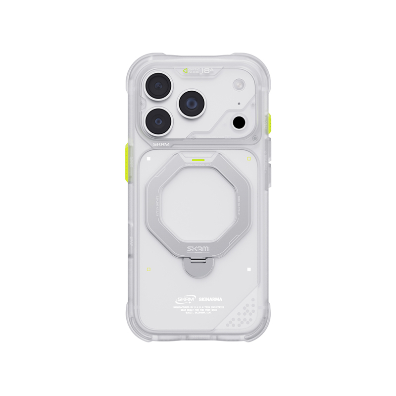 Apple iPhone 18 Pro Kılıf M-safe Şarj Özellikli Standlı Skinarma Saturn Kapak - 37