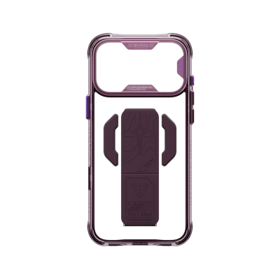 Apple iPhone 18 Pro Kılıf M-safe Şarj Özellikli Teknoloji Desenli Skinarma Helio CE Mag Charge Standlı Kapak - 11