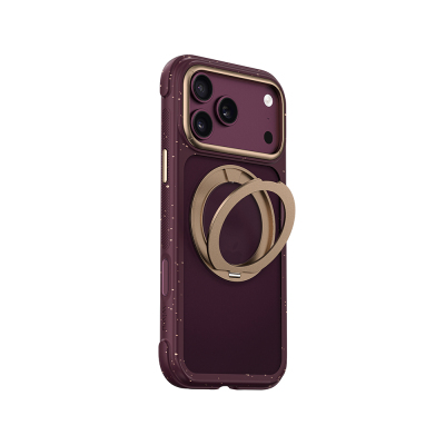 Apple iPhone 18 Pro Kılıf M-safe Şarj Özellikli Wiwu AA-203 AeroArmor Ultra Serisi Airbag Tasarımlı Standlı Kapak - 1