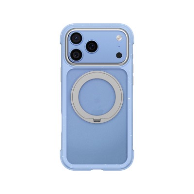 Apple iPhone 18 Pro Kılıf M-safe Şarj Özellikli Wiwu AA-203 AeroArmor Ultra Serisi Airbag Tasarımlı Standlı Kapak - 9