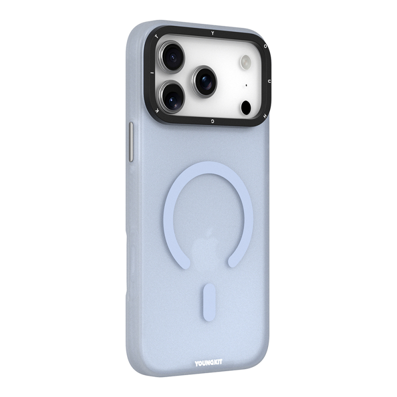 Apple iPhone 18 Pro Kılıf M-safe Şarj Özellikli Youngkit Hidden Sand Serisi Kapak - 6