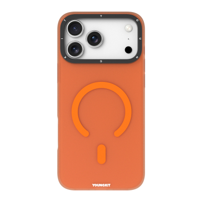 Apple iPhone 18 Pro Kılıf M-safe Şarj Özellikli Youngkit Hidden Sand Serisi Kapak - 8
