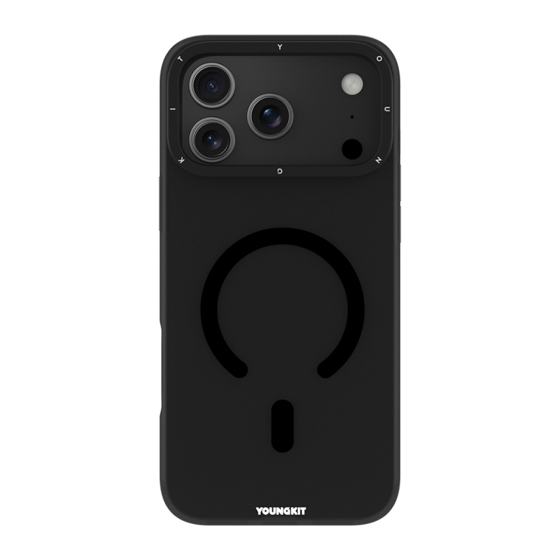 Apple iPhone 18 Pro Kılıf M-safe Şarj Özellikli Youngkit Hidden Sand Serisi Kapak - 1
