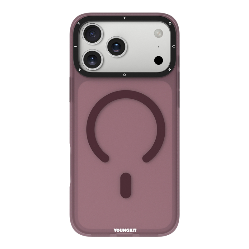 Apple iPhone 18 Pro Kılıf M-safe Şarj Özellikli Youngkit Hidden Sand Serisi Kapak - 4