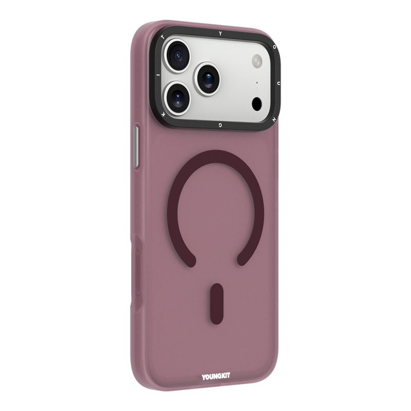 Apple iPhone 18 Pro Kılıf M-safe Şarj Özellikli Youngkit Hidden Sand Serisi Kapak - 15