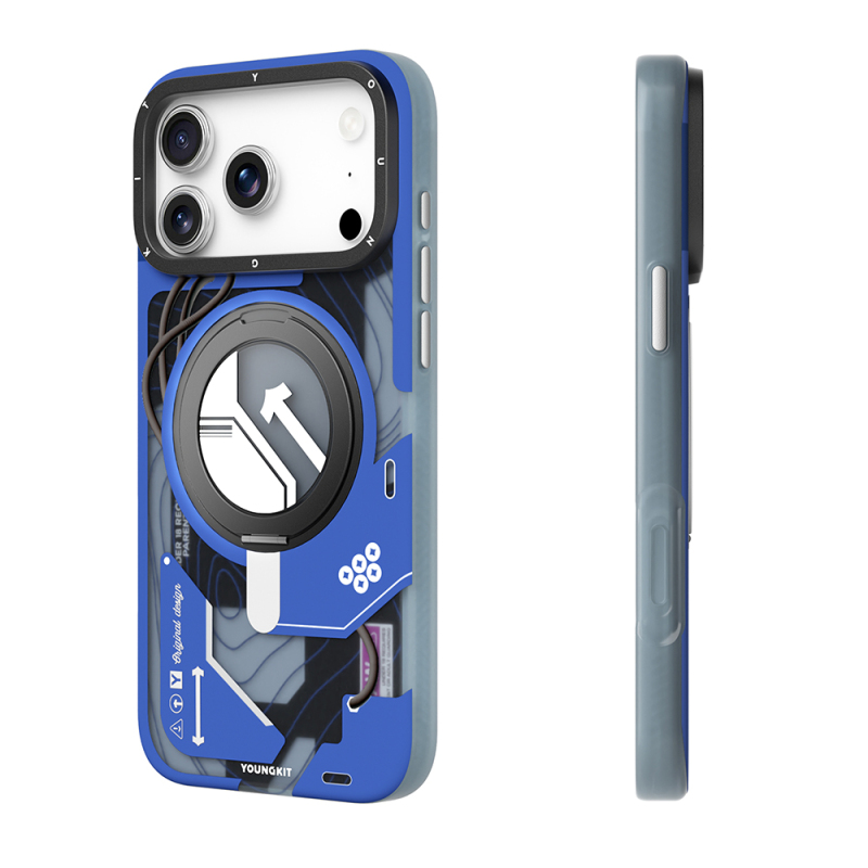 Apple iPhone 18 Pro Kılıf M-safe Şarj Özellikli Youngkit Starship Serisi Kapak - 8