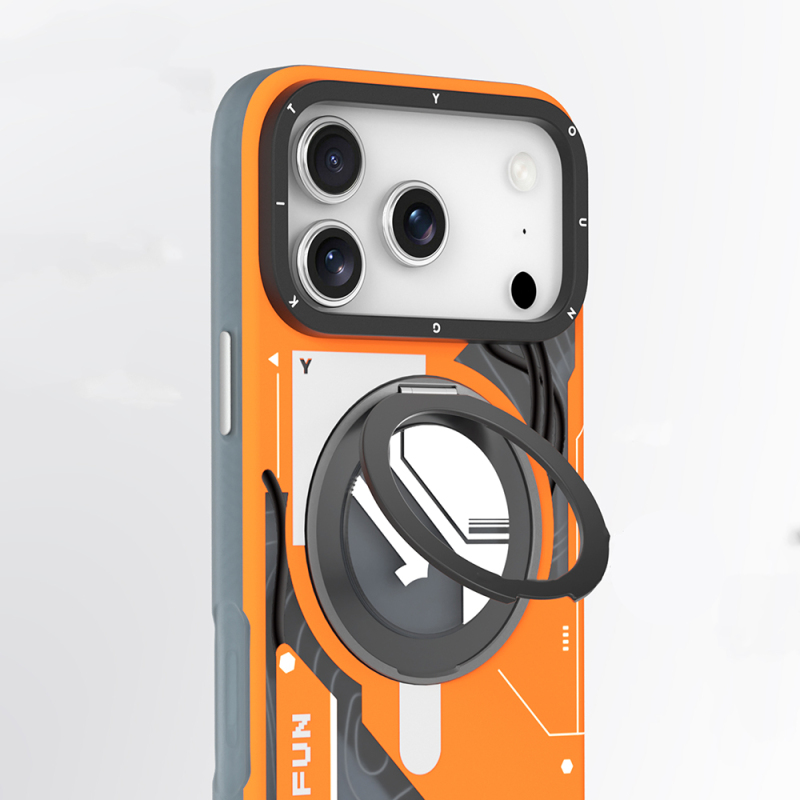 Apple iPhone 18 Pro Kılıf M-safe Şarj Özellikli Youngkit Starship Serisi Kapak - 13