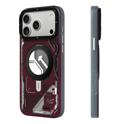 Apple iPhone 18 Pro Kılıf M-safe Şarj Özellikli Youngkit Starship Serisi Kapak - 24