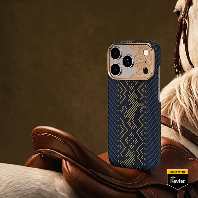 Apple iPhone 18 Pro Kılıf M-safe Şarj Özellikli Yükseltilmiş Kamera Çerçeveli Benks ArmorAir Knight Serisi C1 Kevlar Kapak - 16